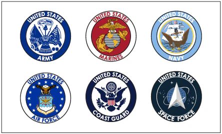 3' x 5' US All 6 Branches Flag
